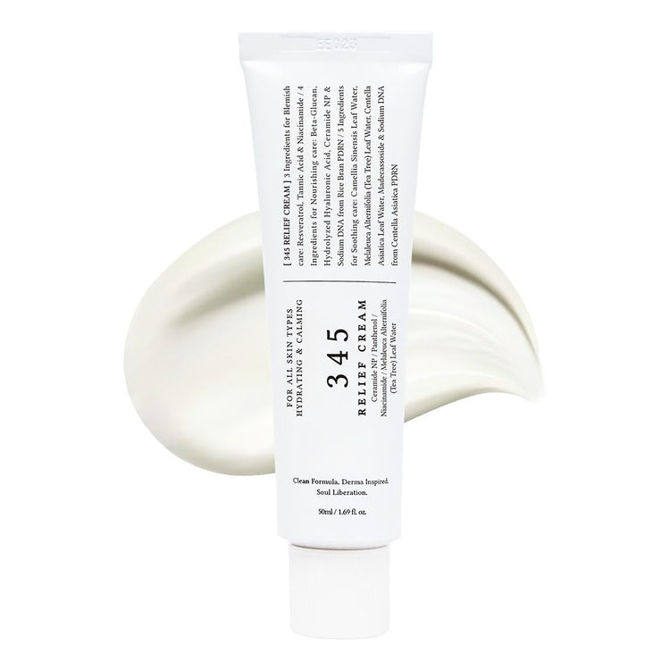 345 Relief Cream hydrating face moisturizer