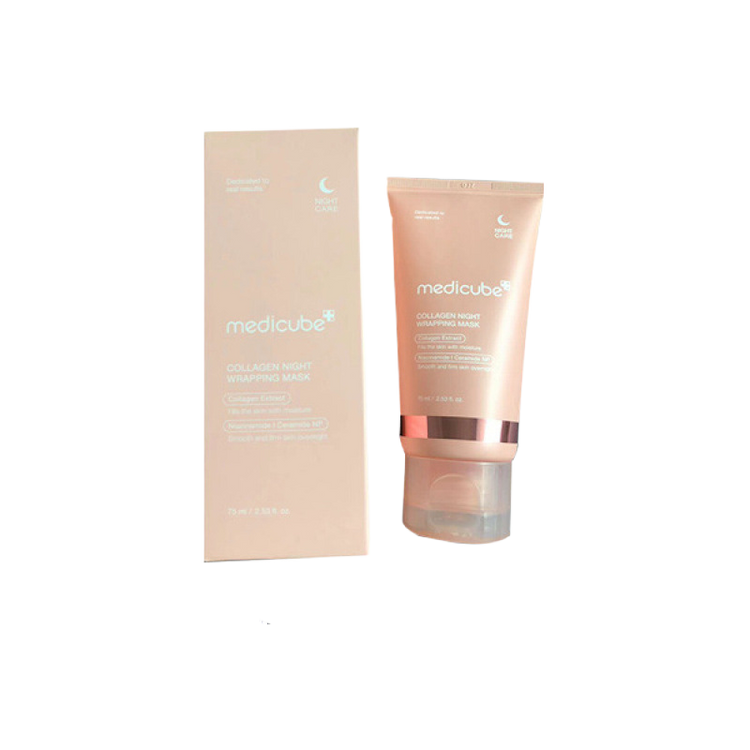 Medicube Collagen Night Wrapping Mask in a tube with packaging, ideal for overnight skincare.