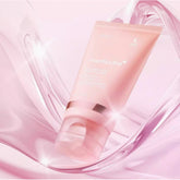 Medicube Collagen Night Wrapping Mask displayed in pink packaging against a soft pink background.